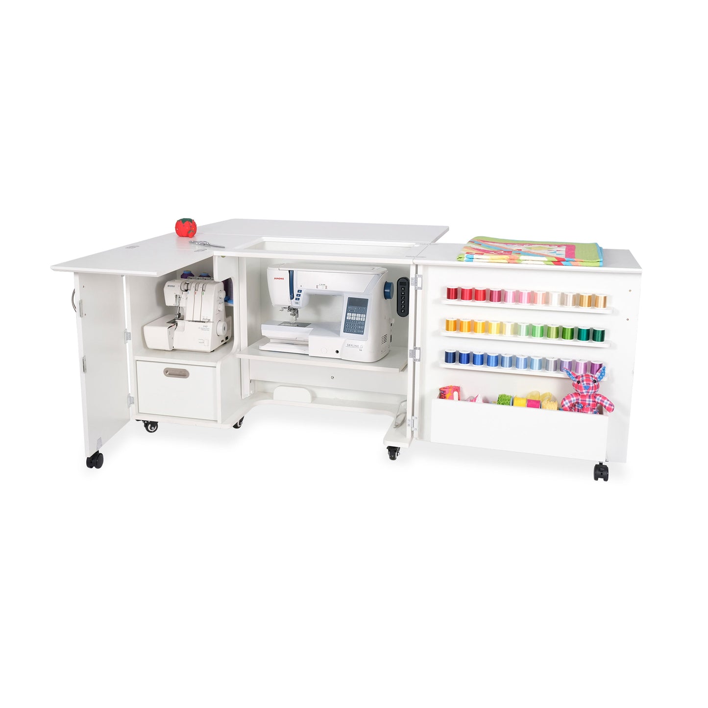 Wallaby Dual Rail Electric Lift Sewing Cabinet