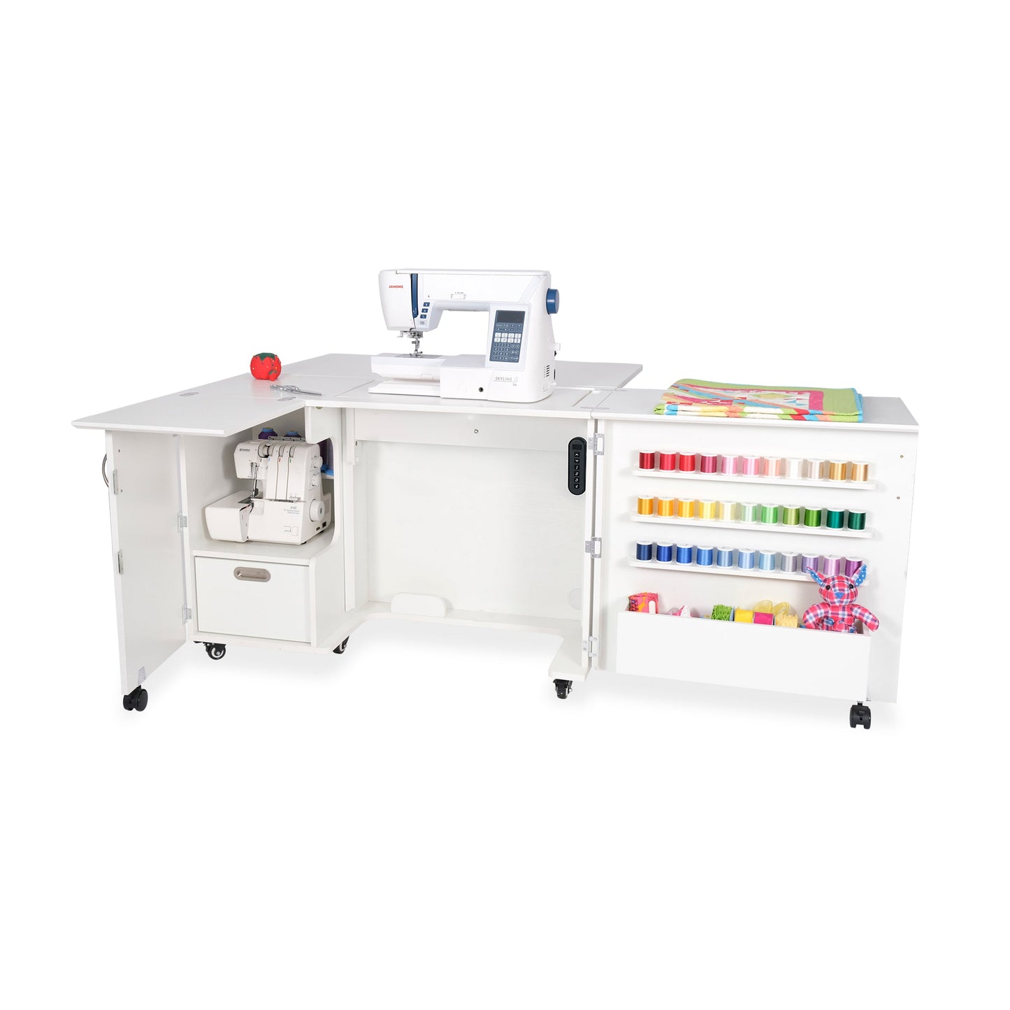 Wallaby Dual Rail Electric Lift Sewing Cabinet