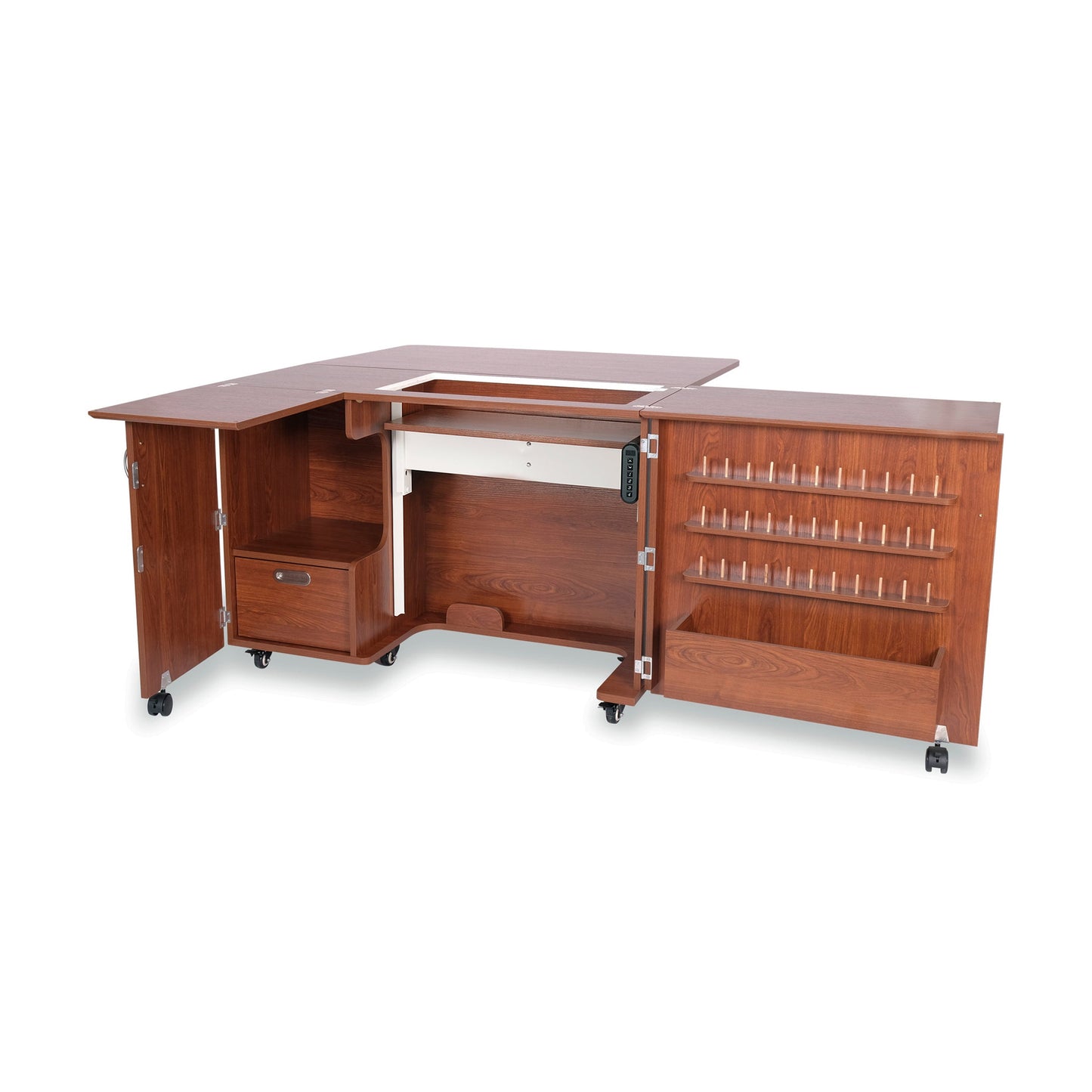 Wallaby Dual Rail Electric Lift Sewing Cabinet