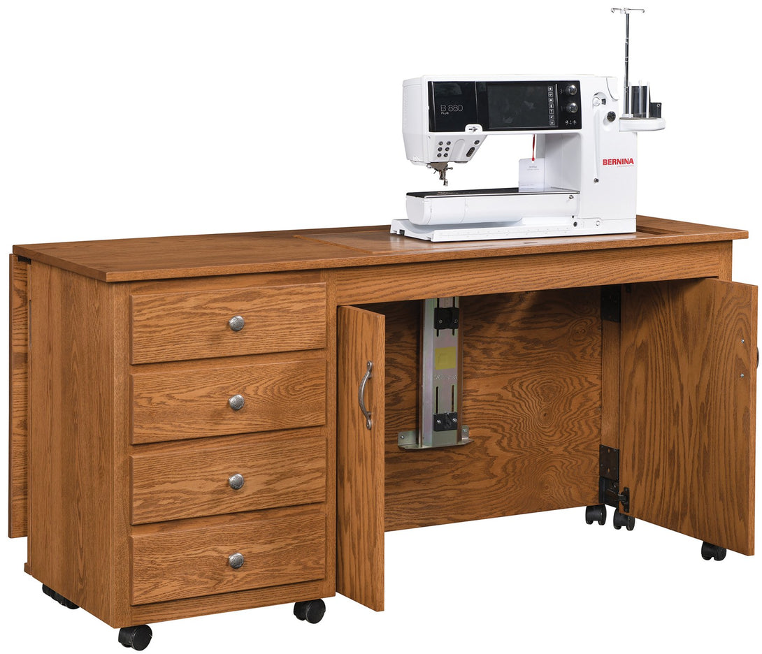 Yoder's Woodworking Adjustable Height Sewing Table S700 – She Sewing Tables