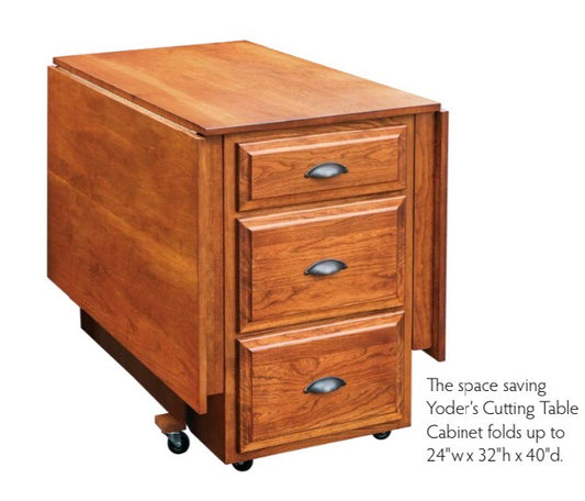 Yoder's Woodworking Cutting Table Cabinet