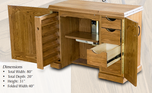 Shop Mini Plus Sewing Cabinet  Handcrafted Amish Furniture from Country  Lane Furniture